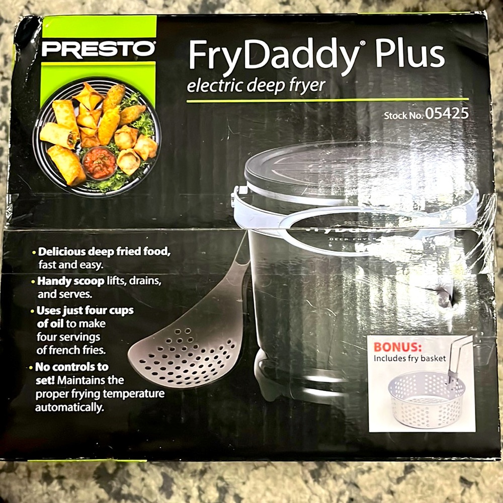 New unopened box-Fry Daddy Plus